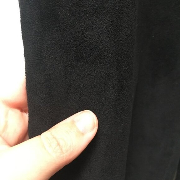 𝅺unreal Fur Black Suede Like Pants Jeans - Picture 6 of 8